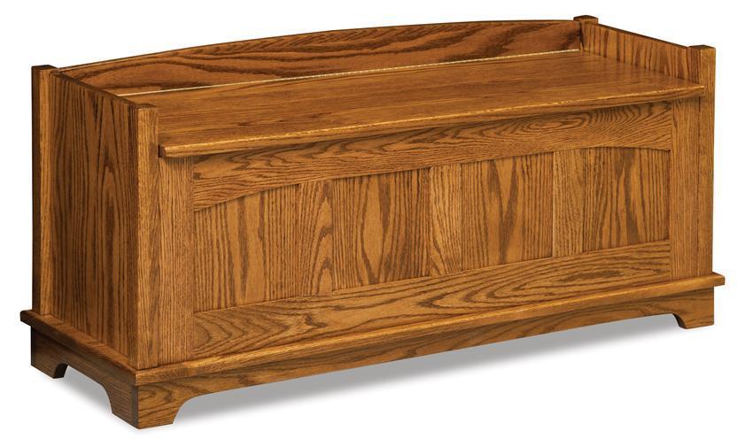 Solid Wood 47" Storage Bench from DutchCrafters Amish Furniture