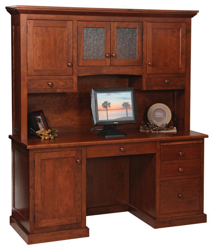 Executive Desk with Hitch, Drawers, & Power Access |