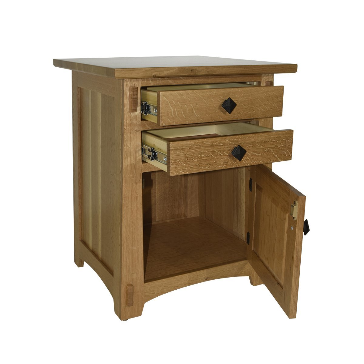 Cabinet Style Mission End Table | Handcrafted Solid Wood USA