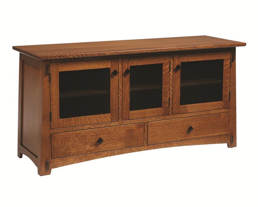 Pembroke Enclosed 60" TV Stand from DutchCrafters Amish Furniture