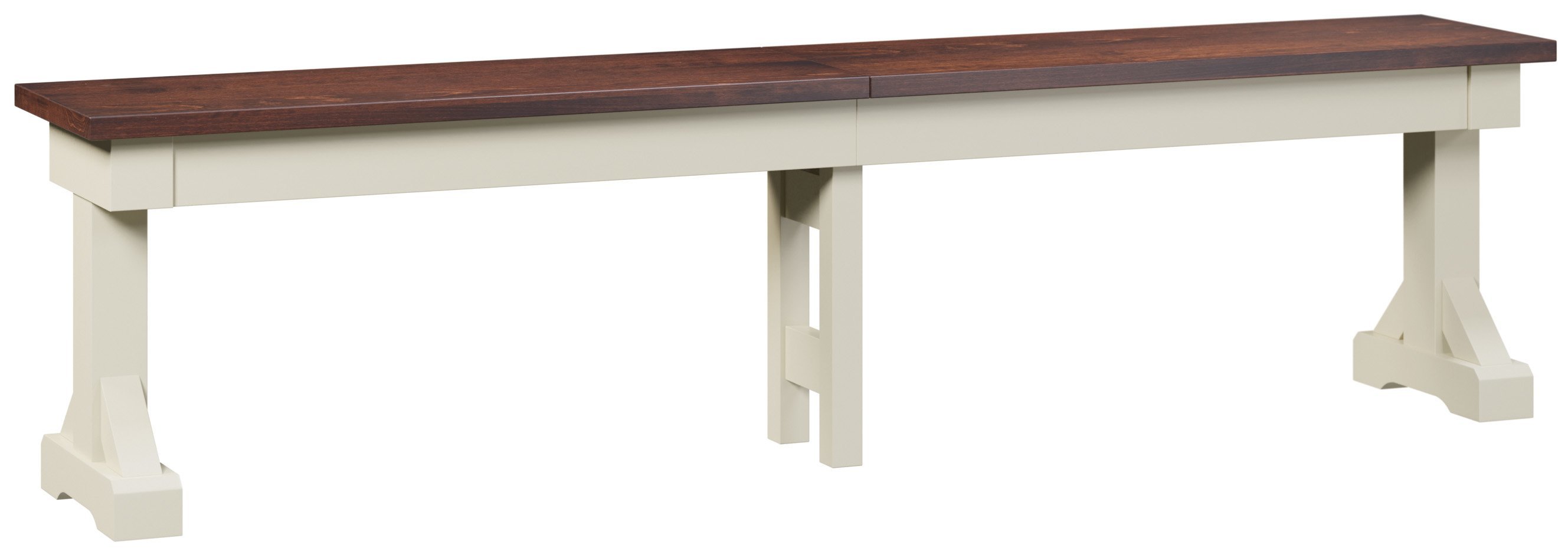Hardwood Backless Extendable Dining Bench from DutchCrafters Amish