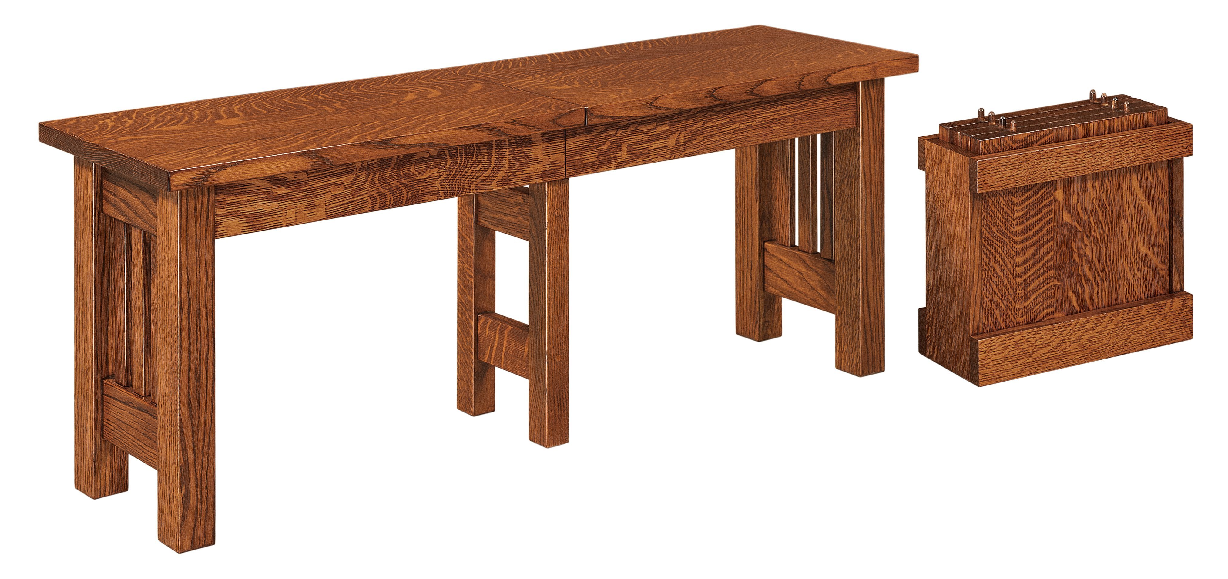 Classic Mission Backless Dining Bench from DutchCrafters Amish