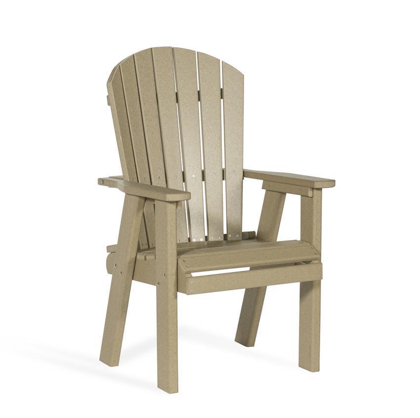 Poly Fan-Back Adirondack Patio Dining Chair |