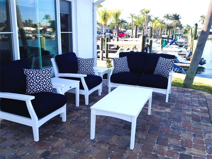 Berlin Gardens Deep Seating 6-Piece Poly Terrace Set from