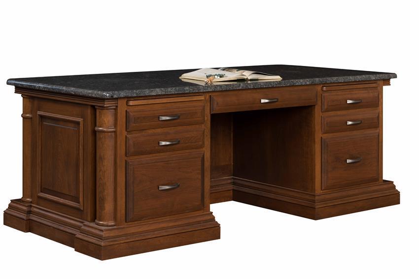 Premium Office Desk with Solid Panel Ends |