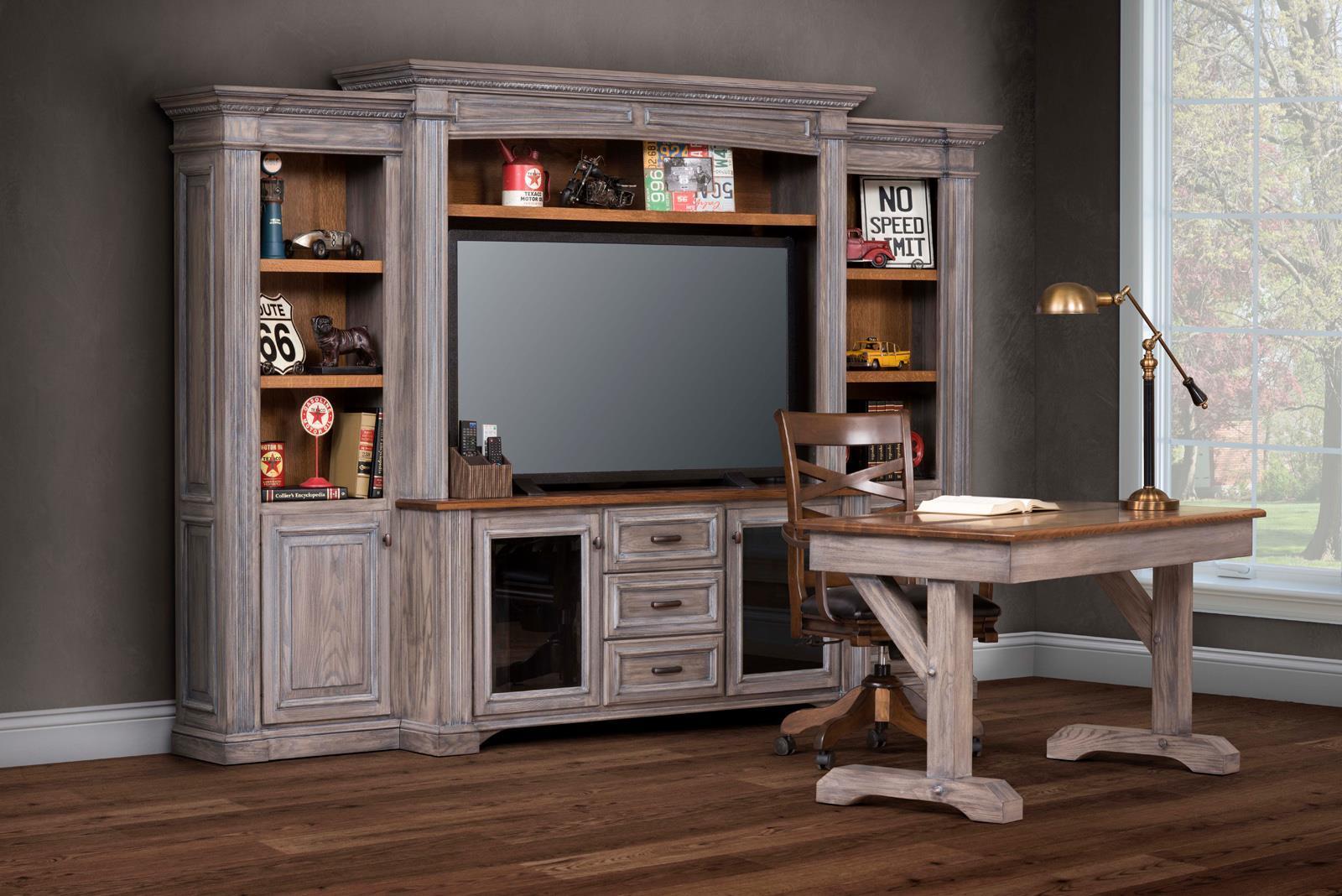Solid Wood Desk Chair with Cross-Back Design | DutchCrafters