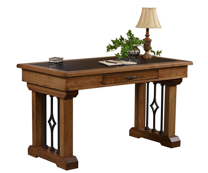 Amish Writing Desk with Decorative Side Openings |