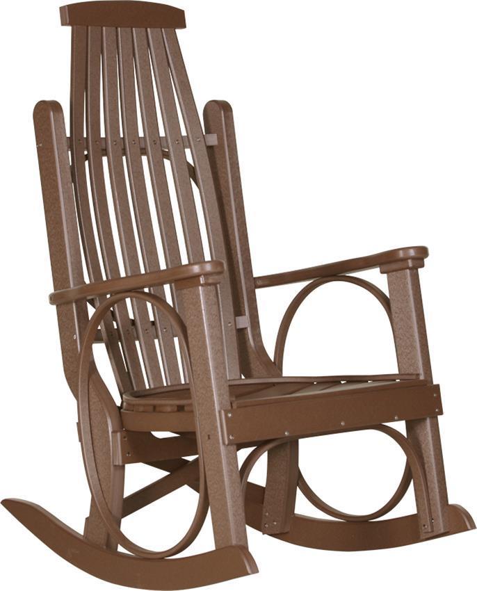 LuxCraft Grandpa's Patio Porch Rocker with Headrest |