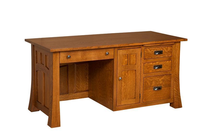 Gallanheim Mission Computer Desk from DutchCrafters Amish Furniture