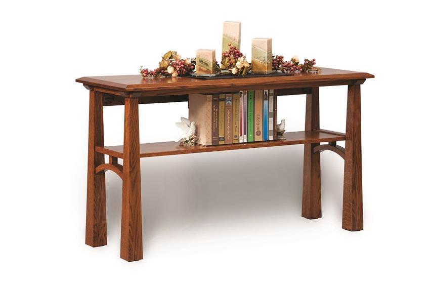 Oak Wood 54" Sofa Table from DutchCrafters Amish Furniture