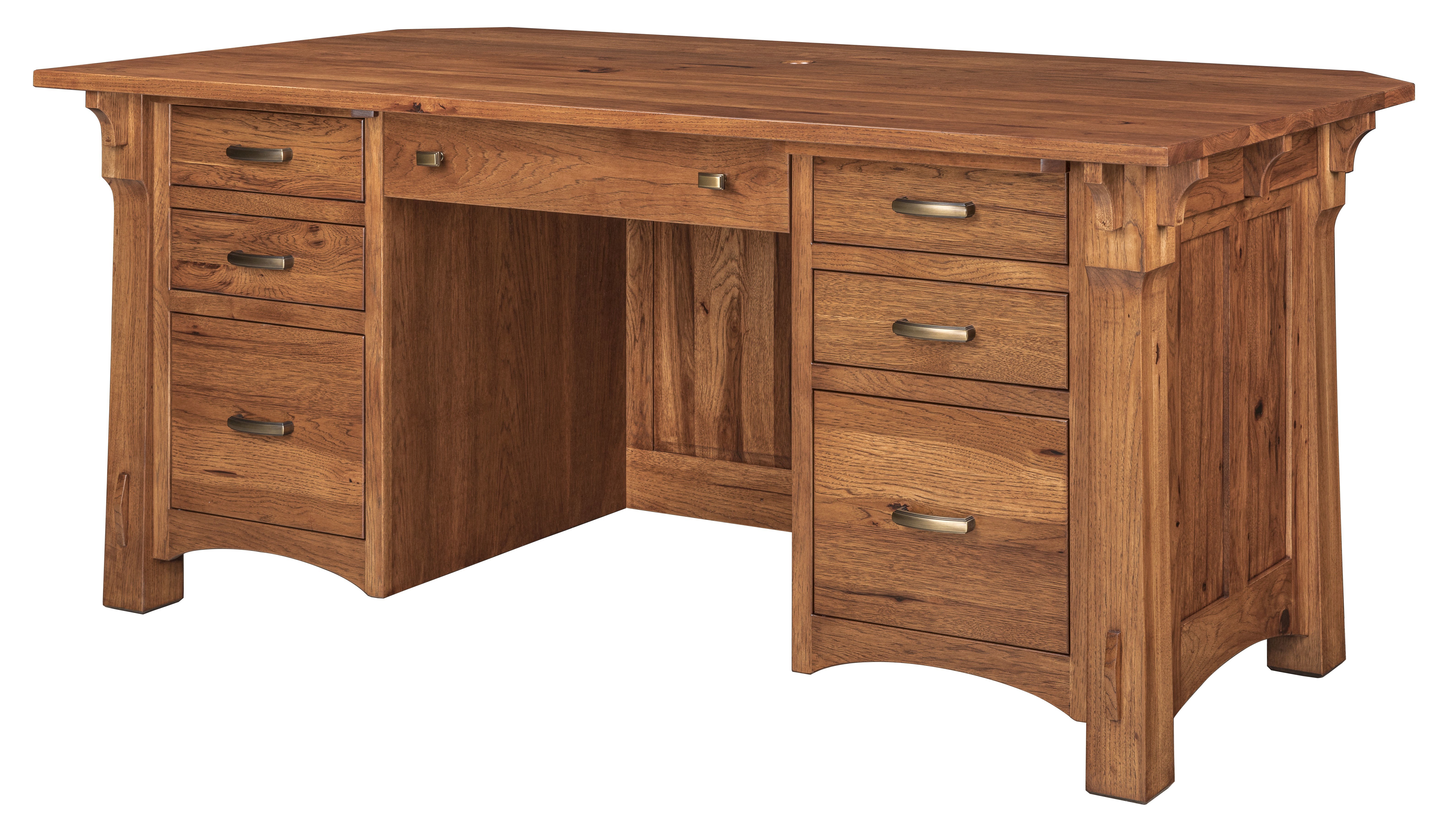 Hardwood Large Executive Desk from DutchCrafters Amish Furniture