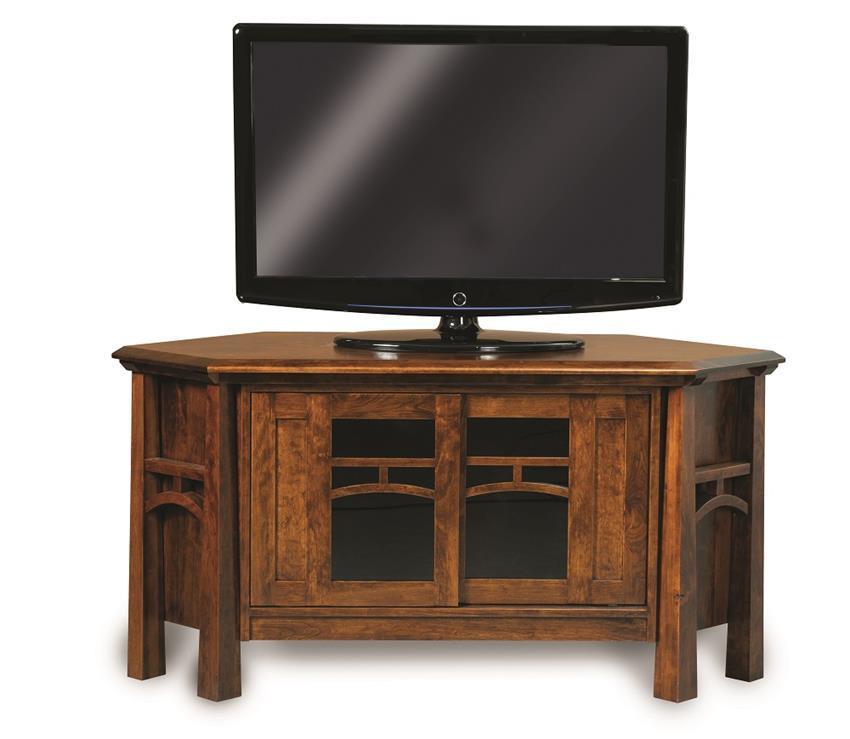 Mission 60" Corner TV Stand from DutchCrafters Amish Furniture