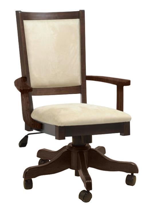 Francois Hardwood Desk Chair From DutchCrafters Amish Furniture