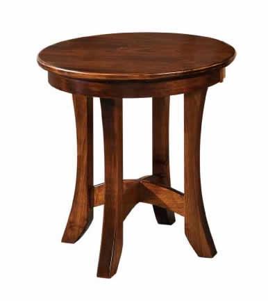Torreon Round End Table from DutchCrafters Amish Furniture