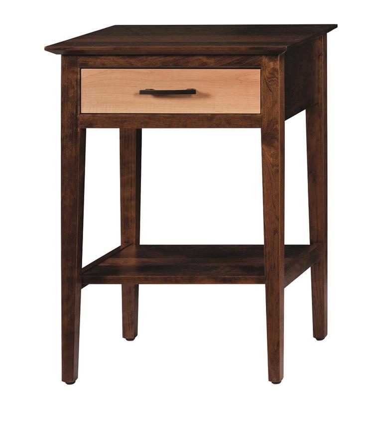 Waterford Tiger Maple and Cherry Nightstand from DutchCrafters Amish