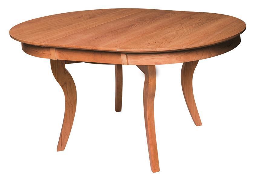 Ripple Back Round Concave Extension Table From Dutchcrafters Amish Ripple Back Round Concave Extension, Round Extension Tables
