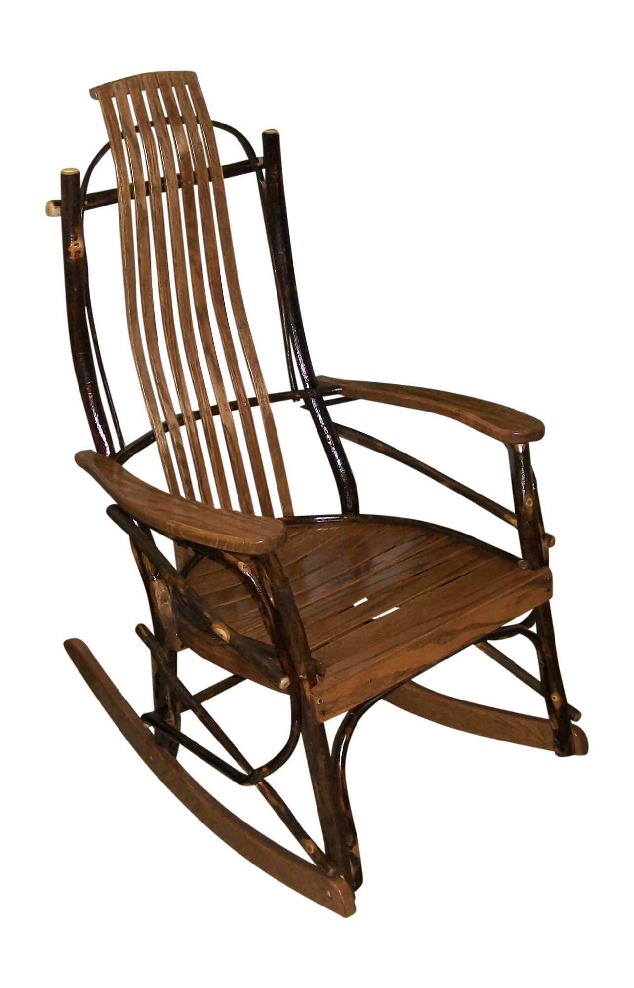 Hickory Wood Rocker from DutchCrafters Amish Furniture