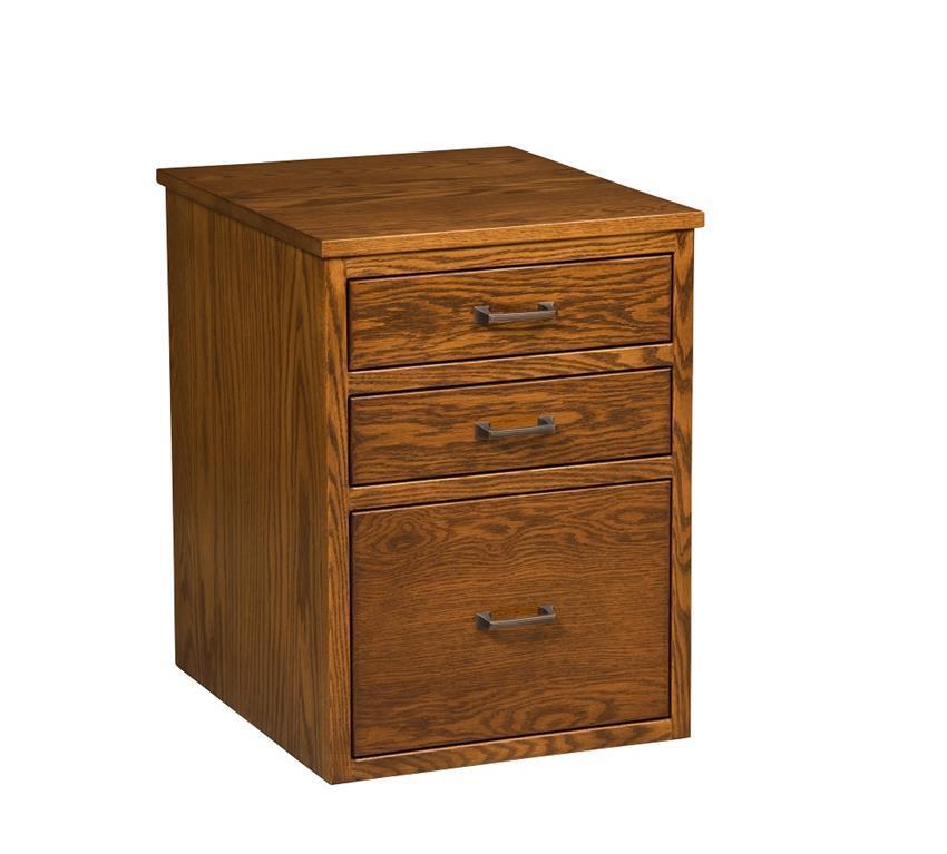Wood 3-Drawer Filing Cabinet from DutchCrafters Amish Furniture