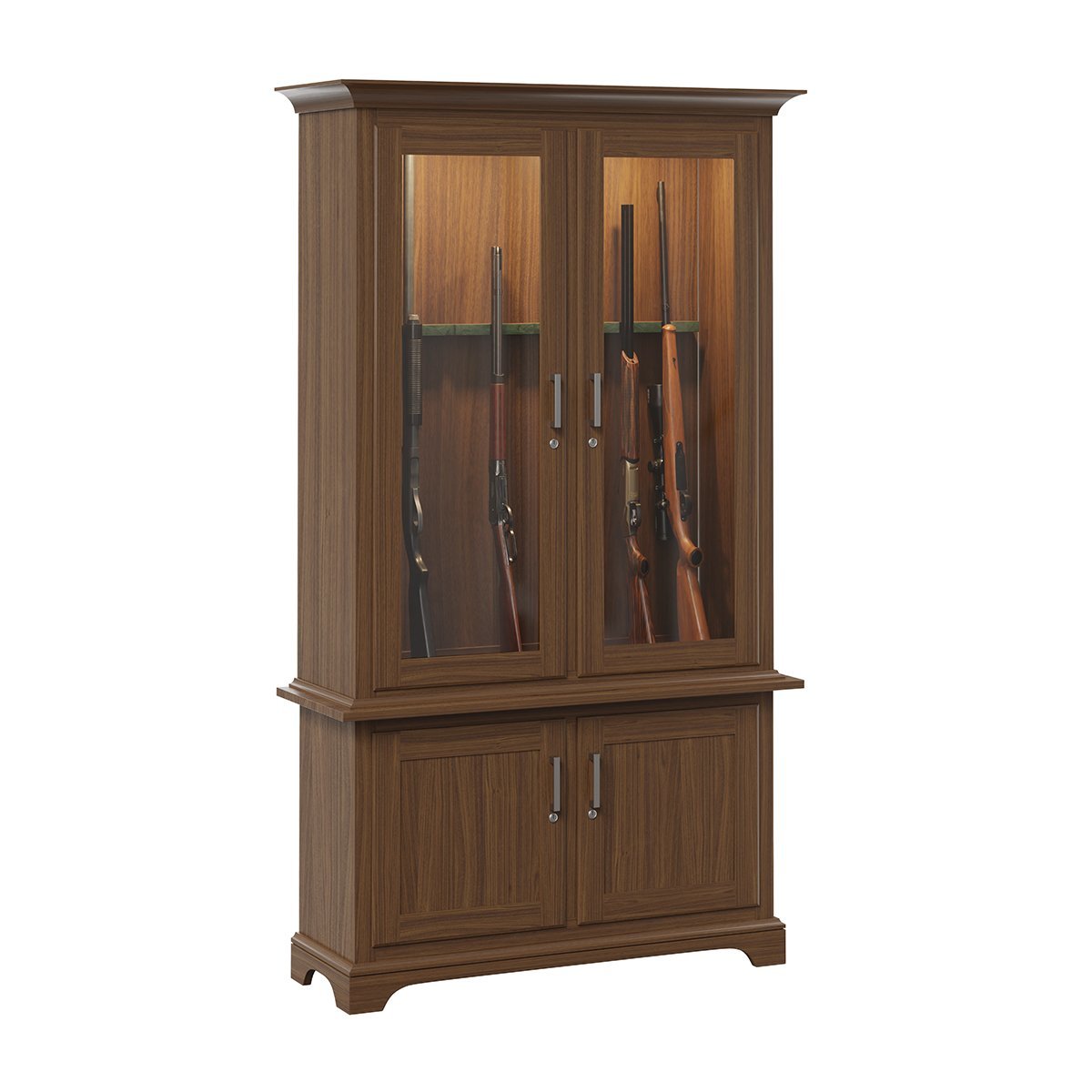 Traditional 12-Gun Cabinet From DutchCrafters Amish Furniture