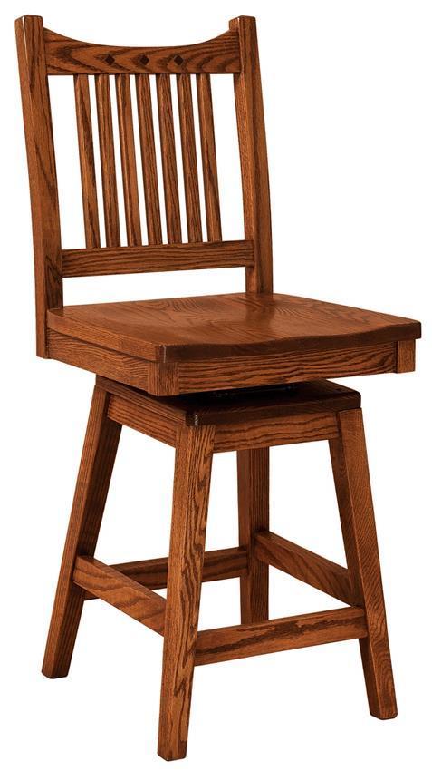Royal Mission Swivel Bar Stool From Dutchcrafters Amish Furniture