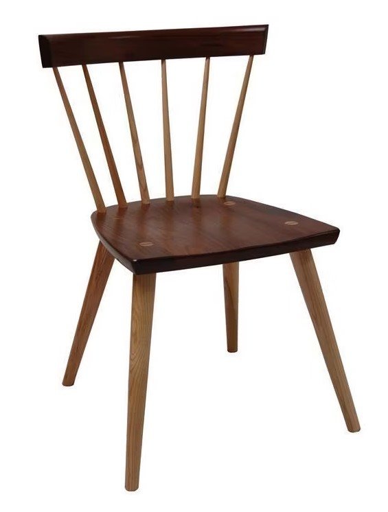 Modern Solid Wood Windsor Dining Chair - Amish Handcrafted Furniture
