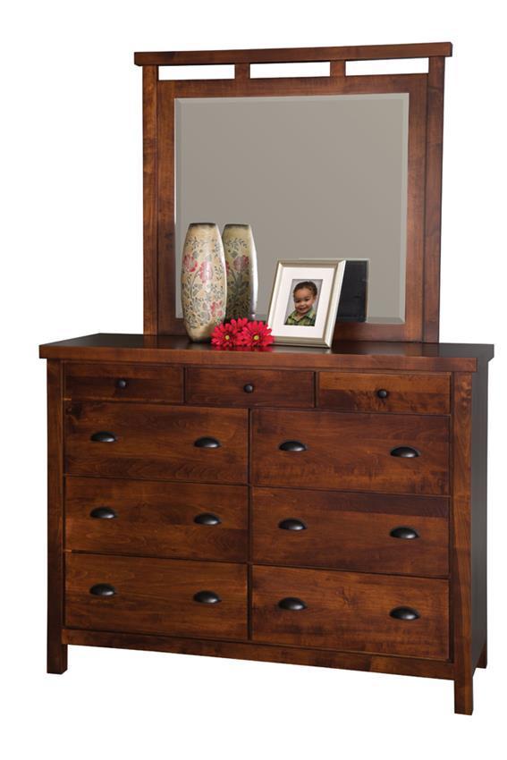 American Made Mackay Mission Dresser with Optional Mirror from