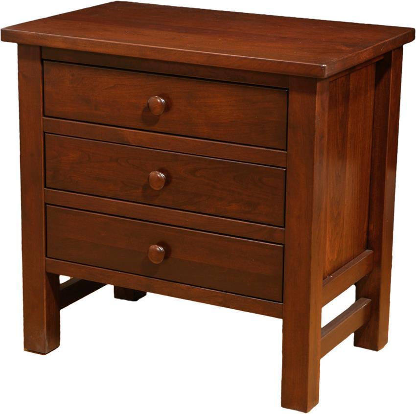 Cabin Creek 28" Nightstand with Three Drawers from DutchCrafters