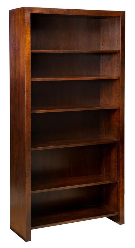 Custom Modern Wood Bookcase from DutchCrafters Amish Furniture