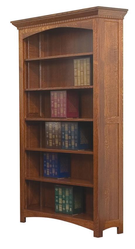 Custom Solid Wood Bookcase from DutchCrafters Amish Furniture