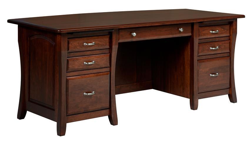 66" Executive Desk with Optional Hutch from DutchCrafters Amish