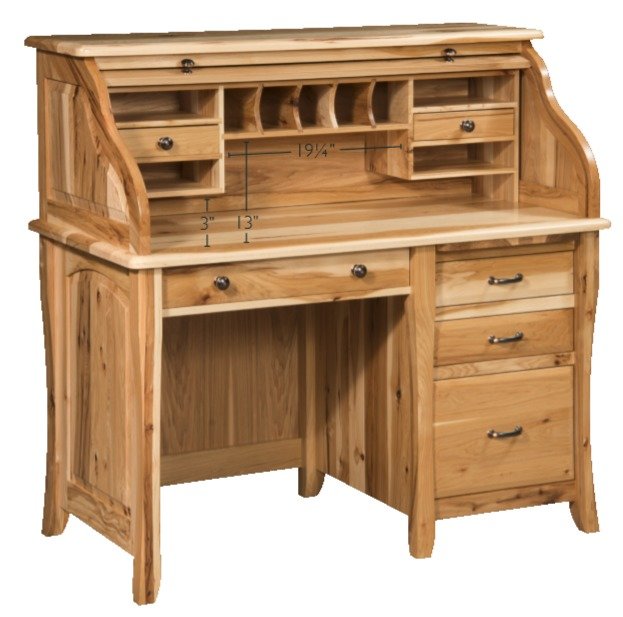 Amish Berkley Small Roll Top Desk