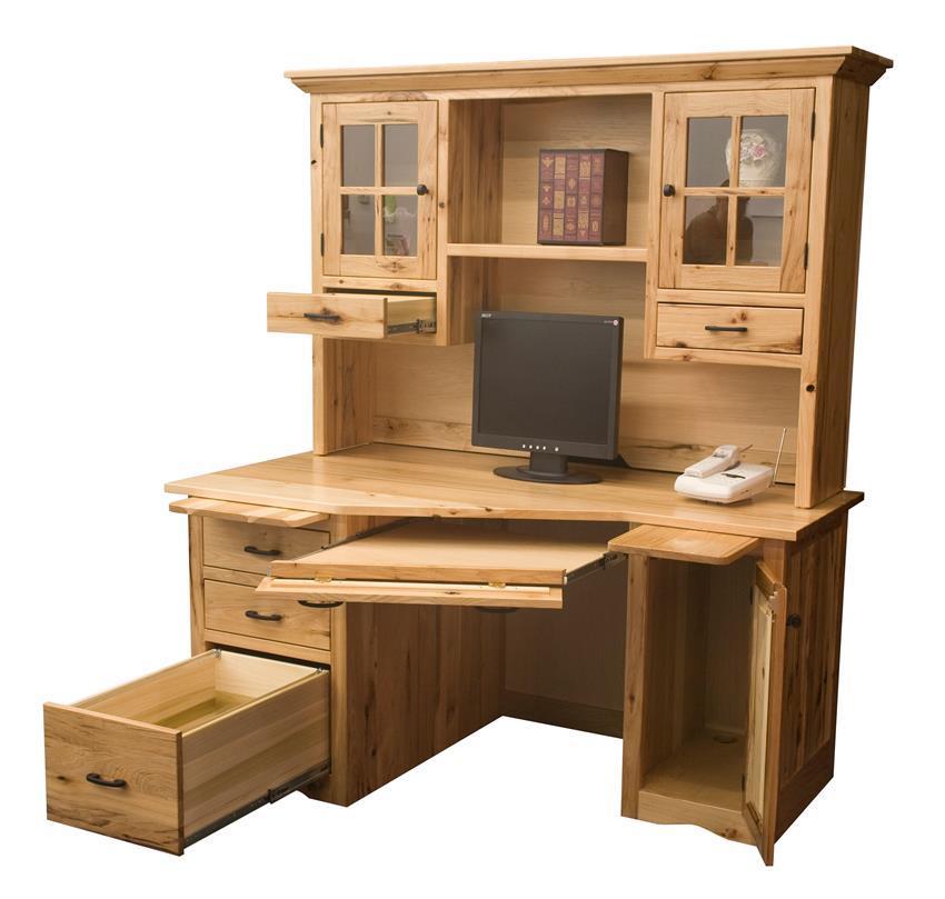 Mission Wedge Desk With Optional Hutch From Dutchcrafters Amish