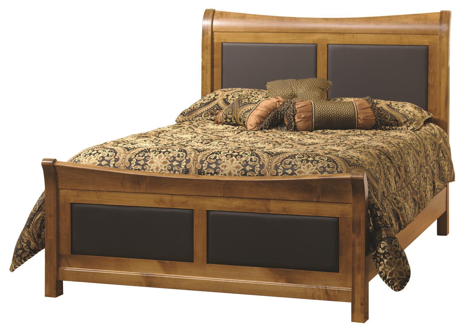 Solid Wood Upholstered Beds and Headboards from DutchCrafters Amish