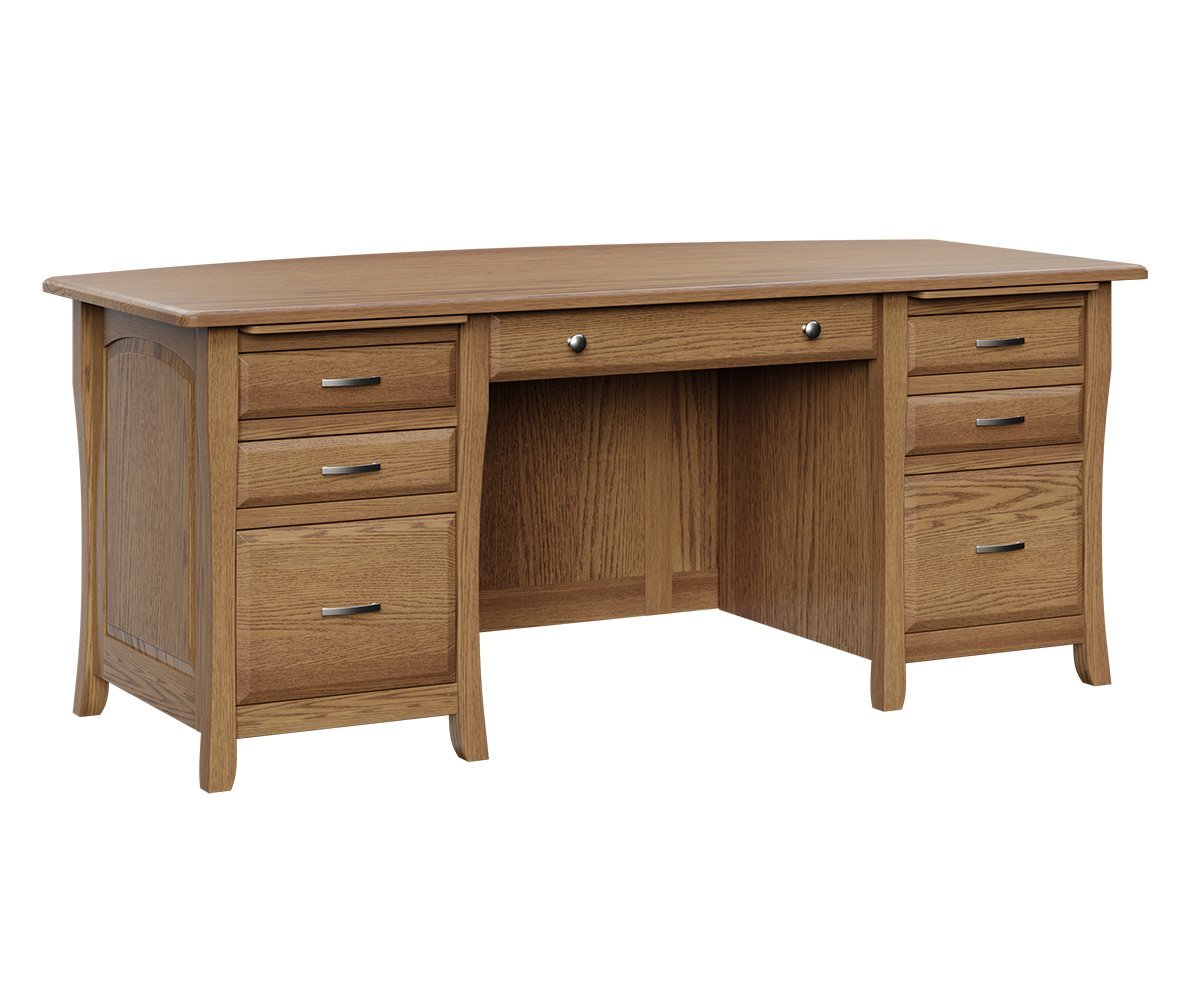 73" Executive Desk, Solid Wood from DutchCrafters Amish Furniture
