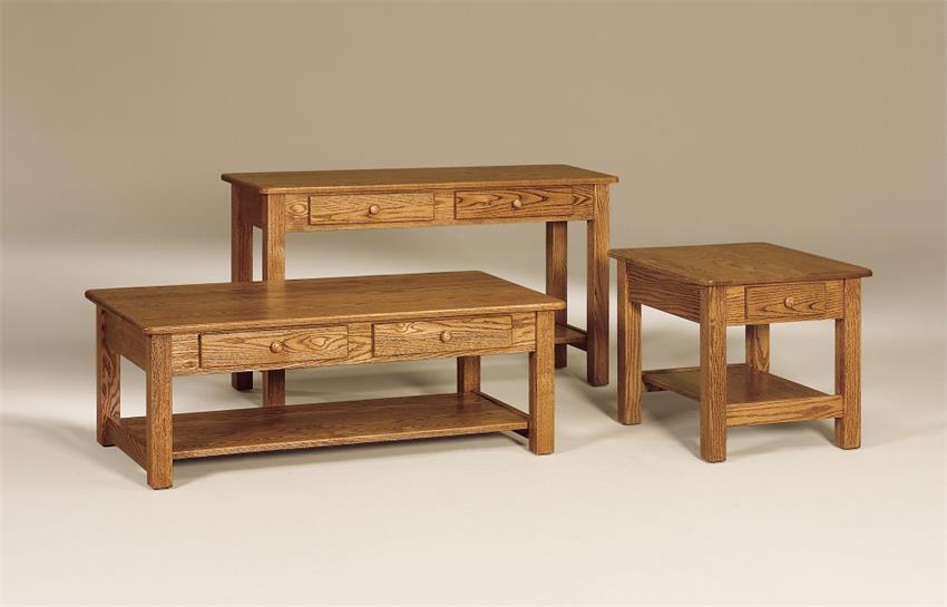 Solid Wood Sofa Table for Living Room from DutchCrafters Amish