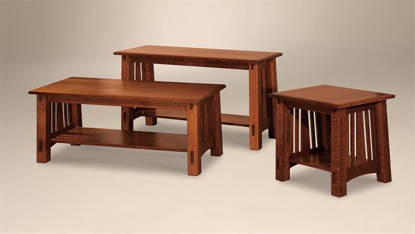 Hardwood Mission Console Table from DutchCrafters Amish Furniture