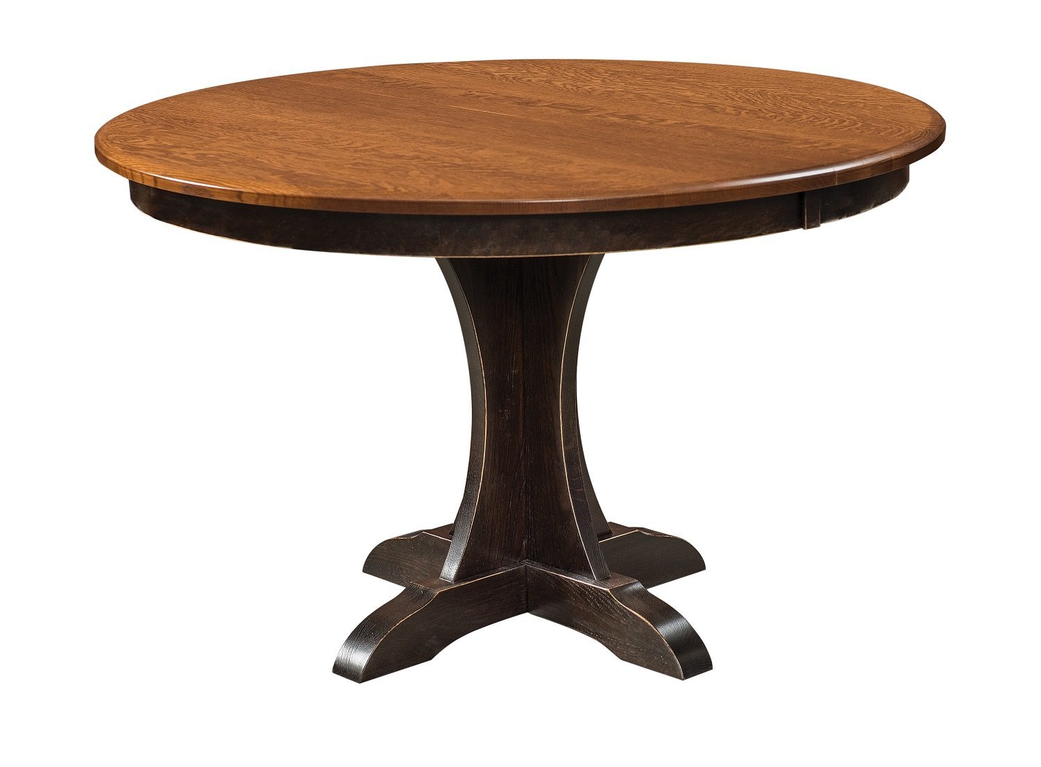 Solid Wood Roseman Pedestal Dining Table from DutchCrafters Amish