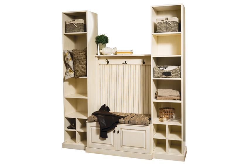 Wide Entryway Hall Tree with Storage | DutchCrafters