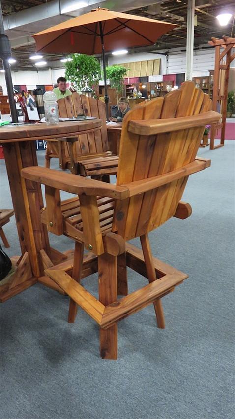 Cedar Swivel Bar Chair from DutchCrafters Amish Furniture