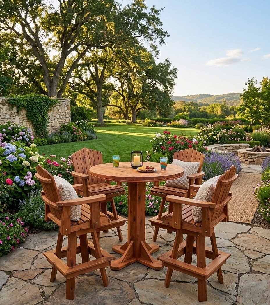 Cedar Swivel Stool | DutchCrafters Amish Furniture