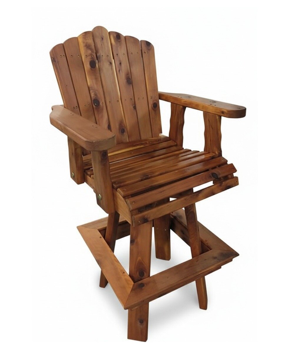 Cedar Swivel Stool | DutchCrafters Amish Furniture