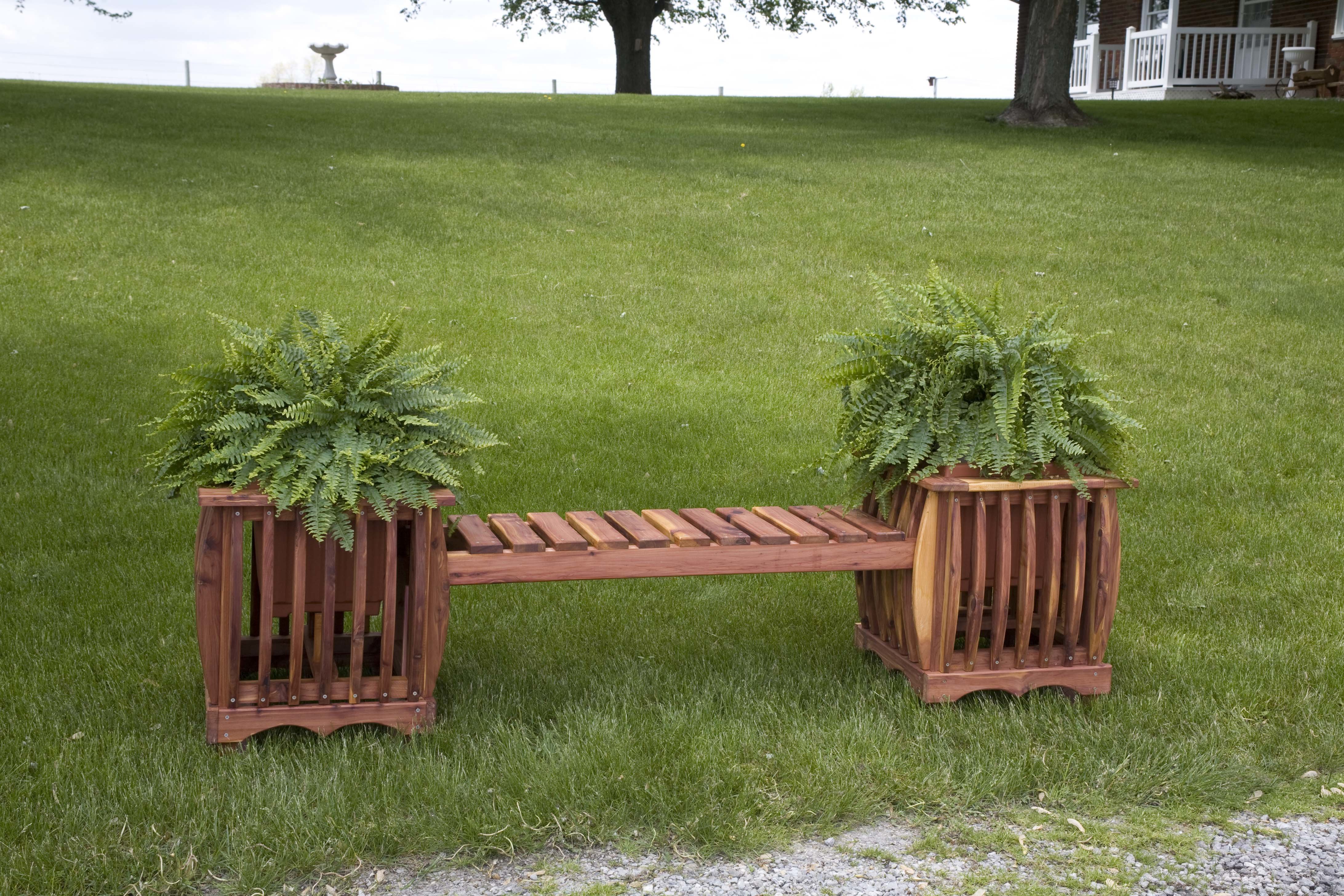 Outdoor Cedar Furniture Planter 19 X 19” Cedar Entry Planter