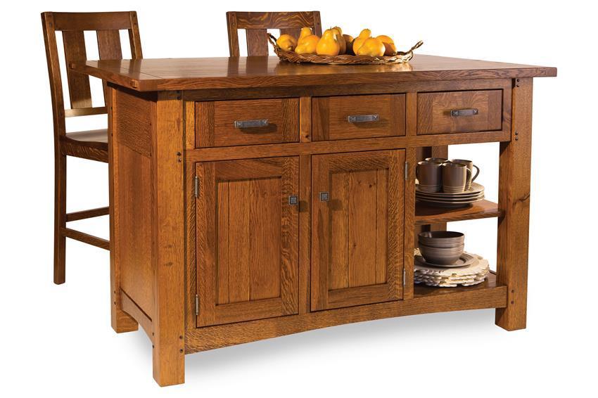 Solid Wood Kitchen Island - DutchCrafters Amish Furniture