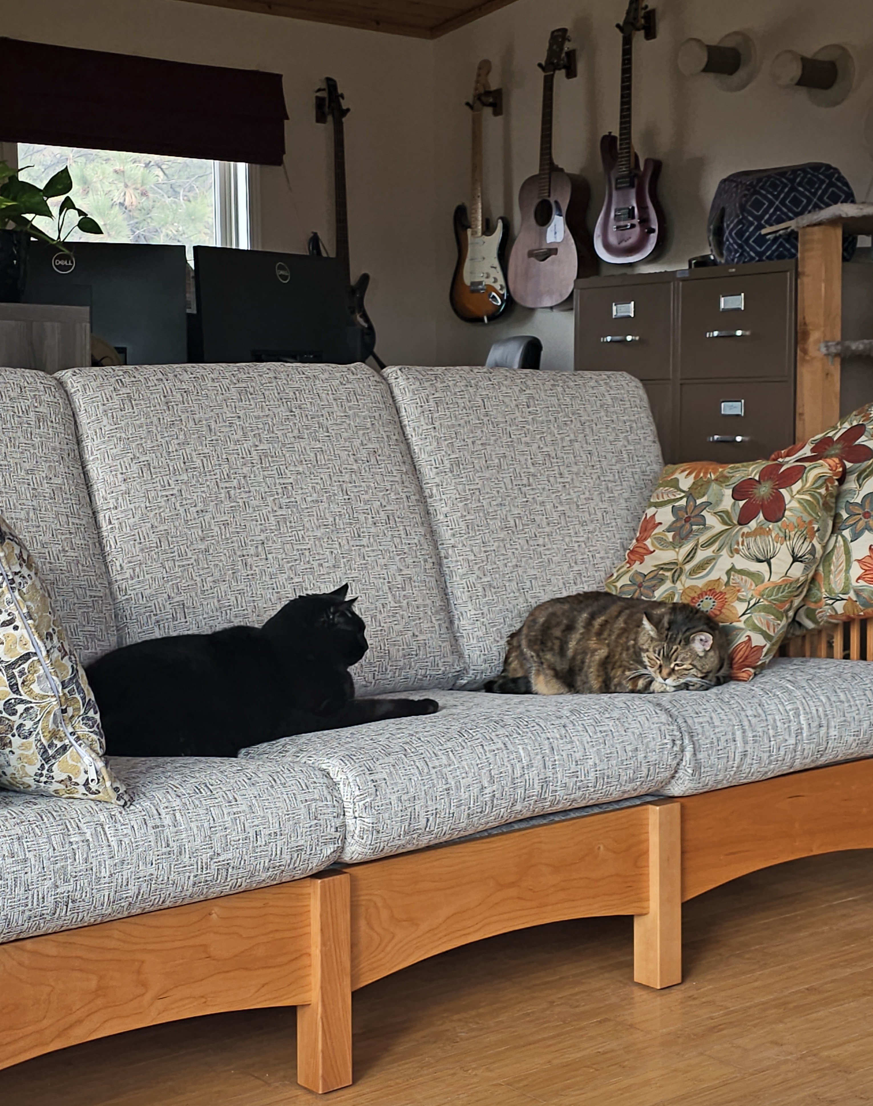 Wood Frame Mission Morris Sofa from DutchCrafters Amish Furniture