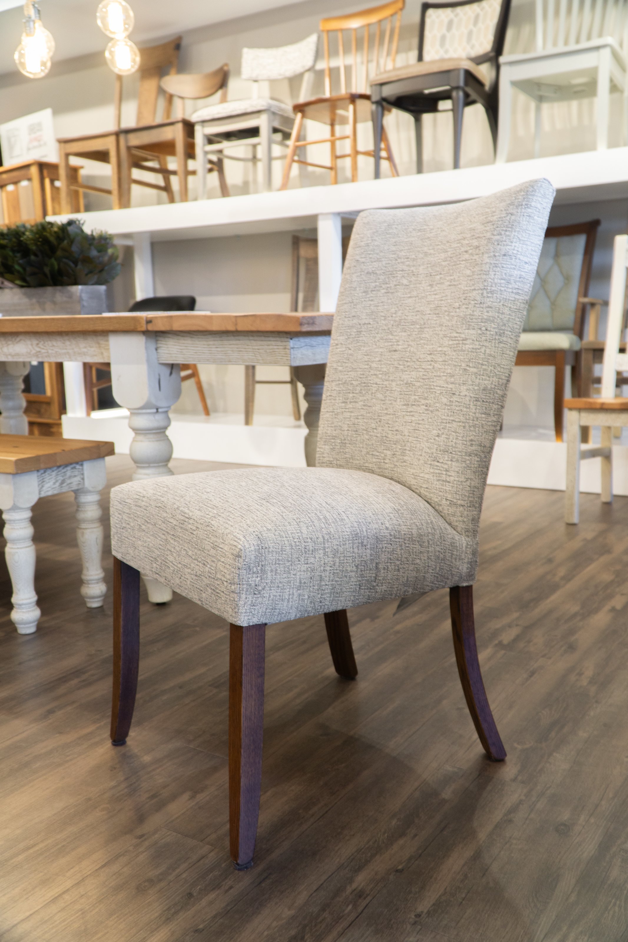 Parsons Dining Tan Upholstered Dining Chairs American Made Parsons - Main Image