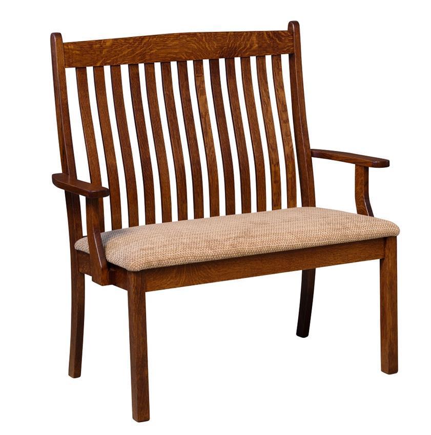 Amish Thorton Mission Dining Bench from DutchCrafters Amish Furniture