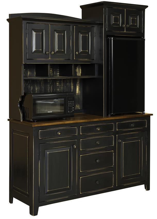 Large Country Pine Cafe Hutch from DutchCrafters Amish Furniture