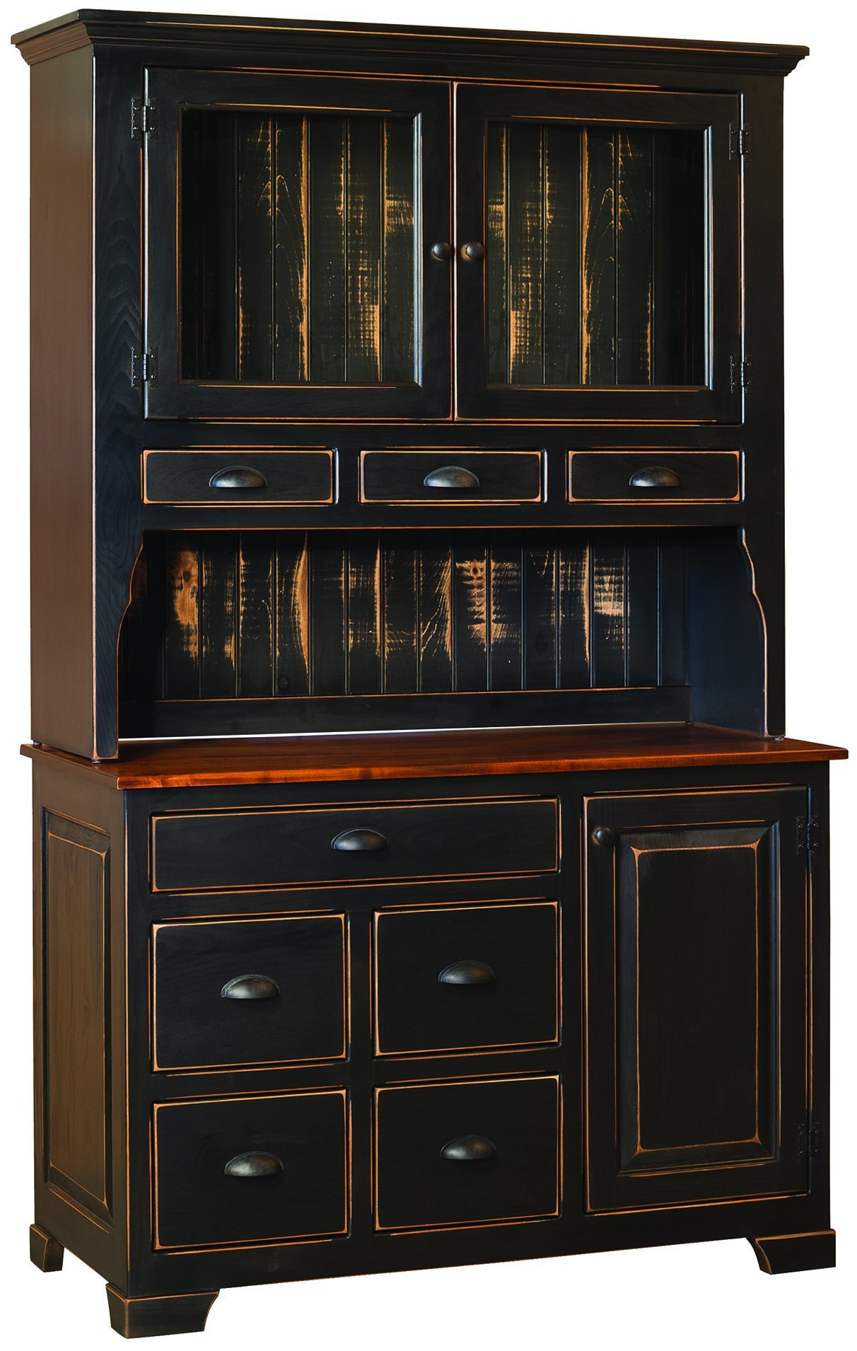 Pine Wood Mandie's Hutch from DutchCrafters Amish Furniture