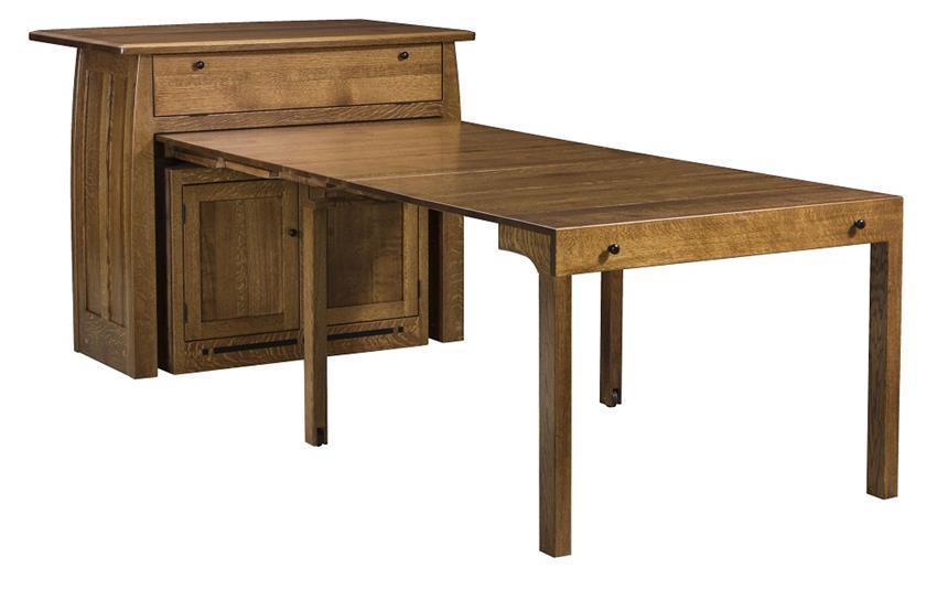 Spring Lake Mission Kitchen Island With Extending Table From