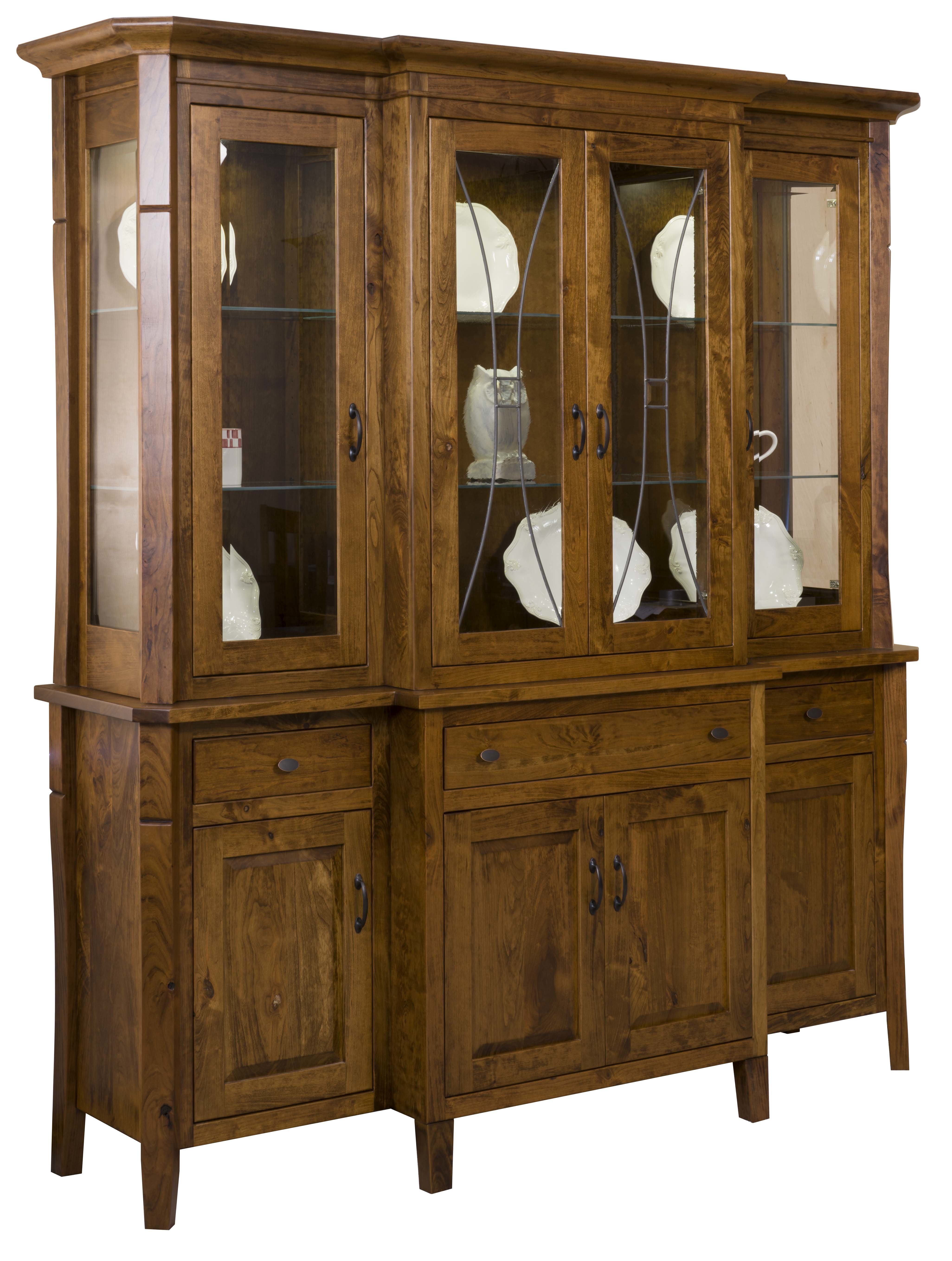 Formal Buffet and Hutch Cabinet from Dutchcrafters Amish Furniture